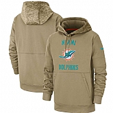 Miami Dolphins 2019 Salute To Service Sideline Therma Pullover Hoodie,baseball caps,new era cap wholesale,wholesale hats
